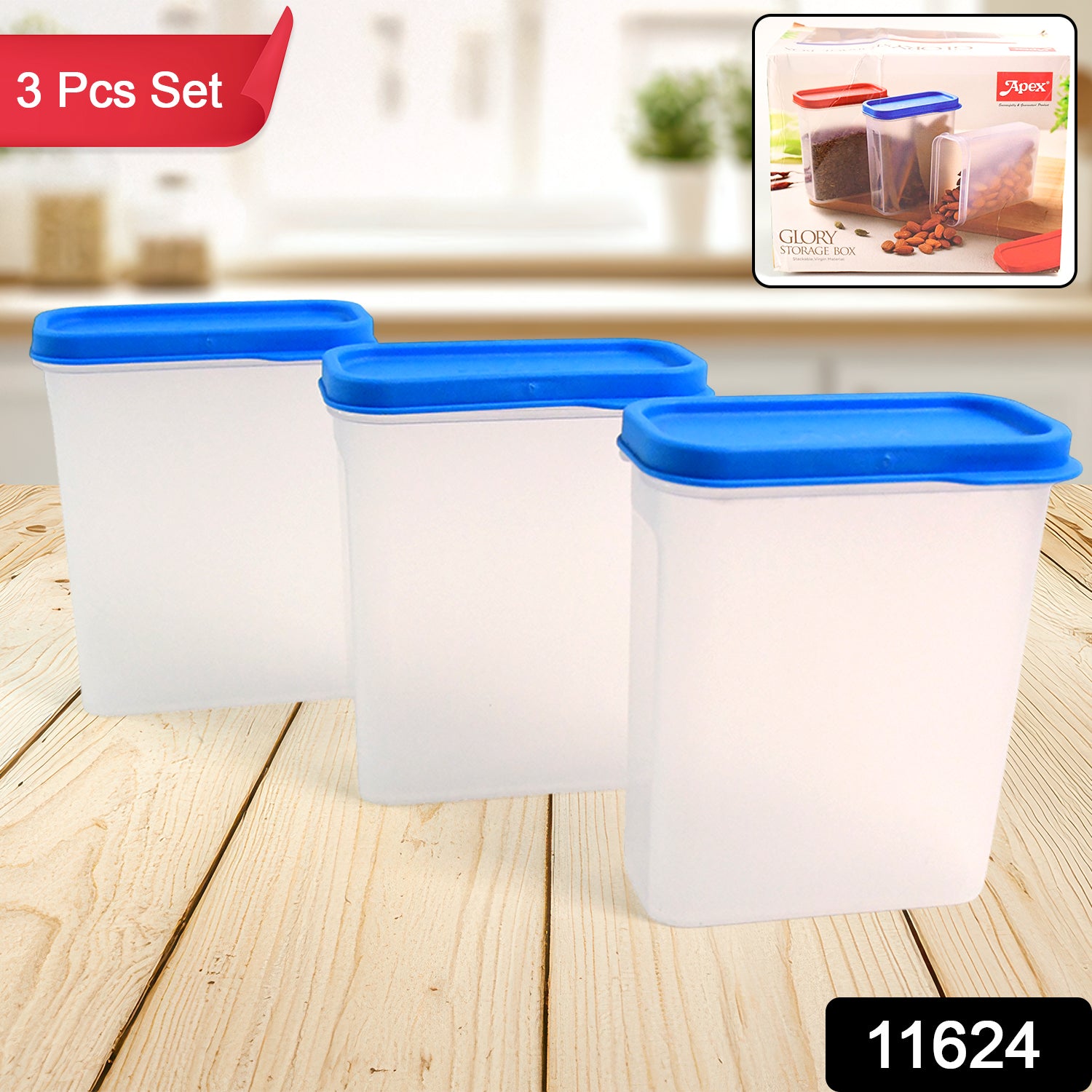 Apex Glory Food Storage Container Set – 3-Piece