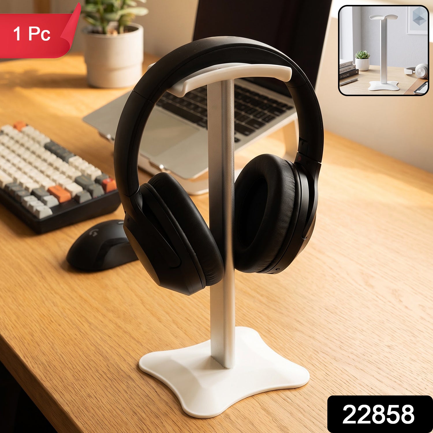Desktop Headphone Stand Holder with Stable Base for Gaming Headset (1 Pc)