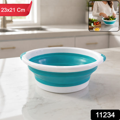 Collapsible basket with handles
