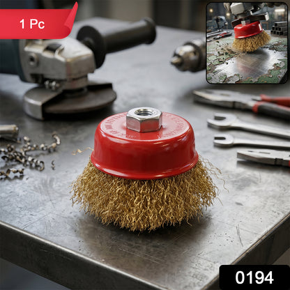 Gold wire brush grinder tool