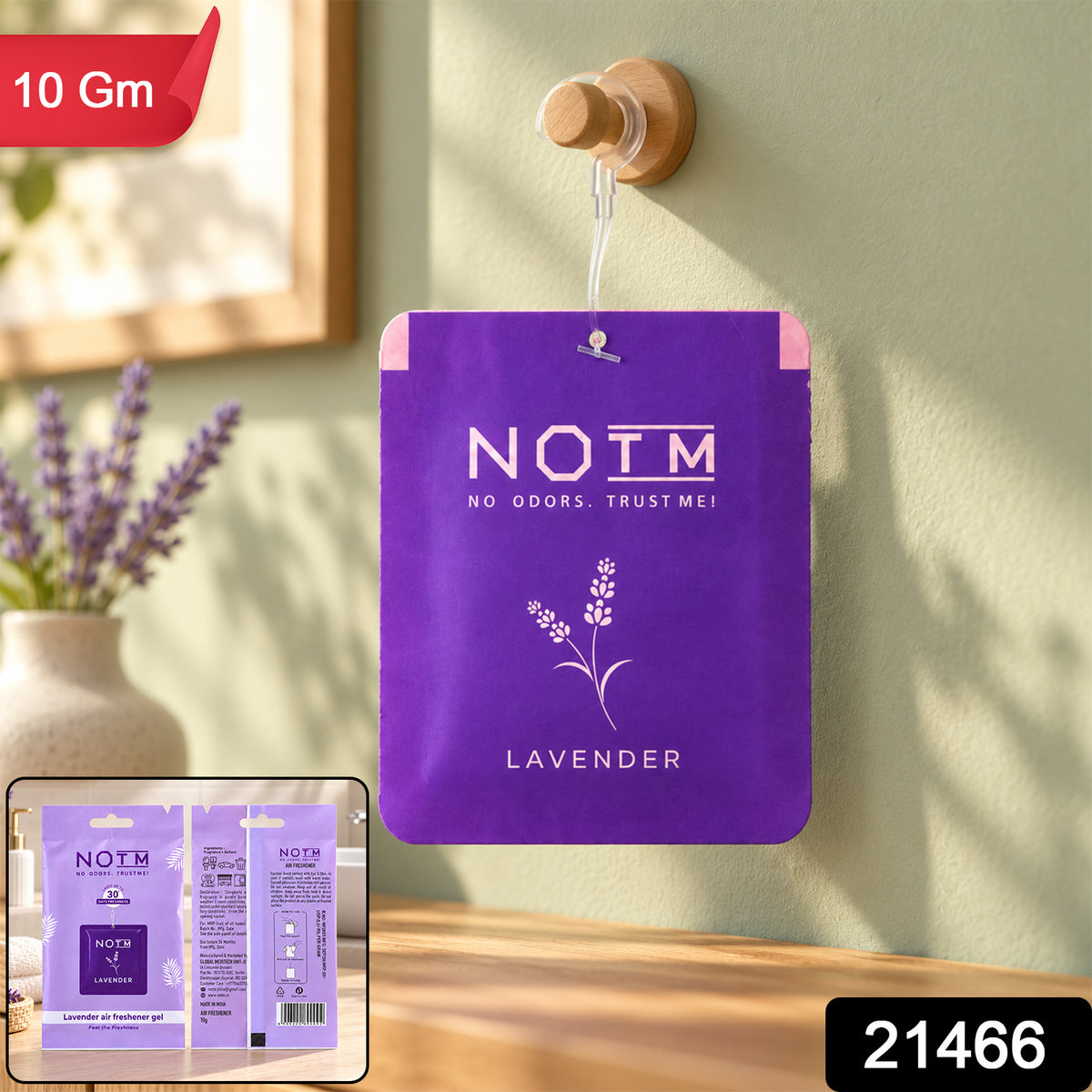 Lavender Hanging Air Freshener Gel – Long-lasting floral fragrance