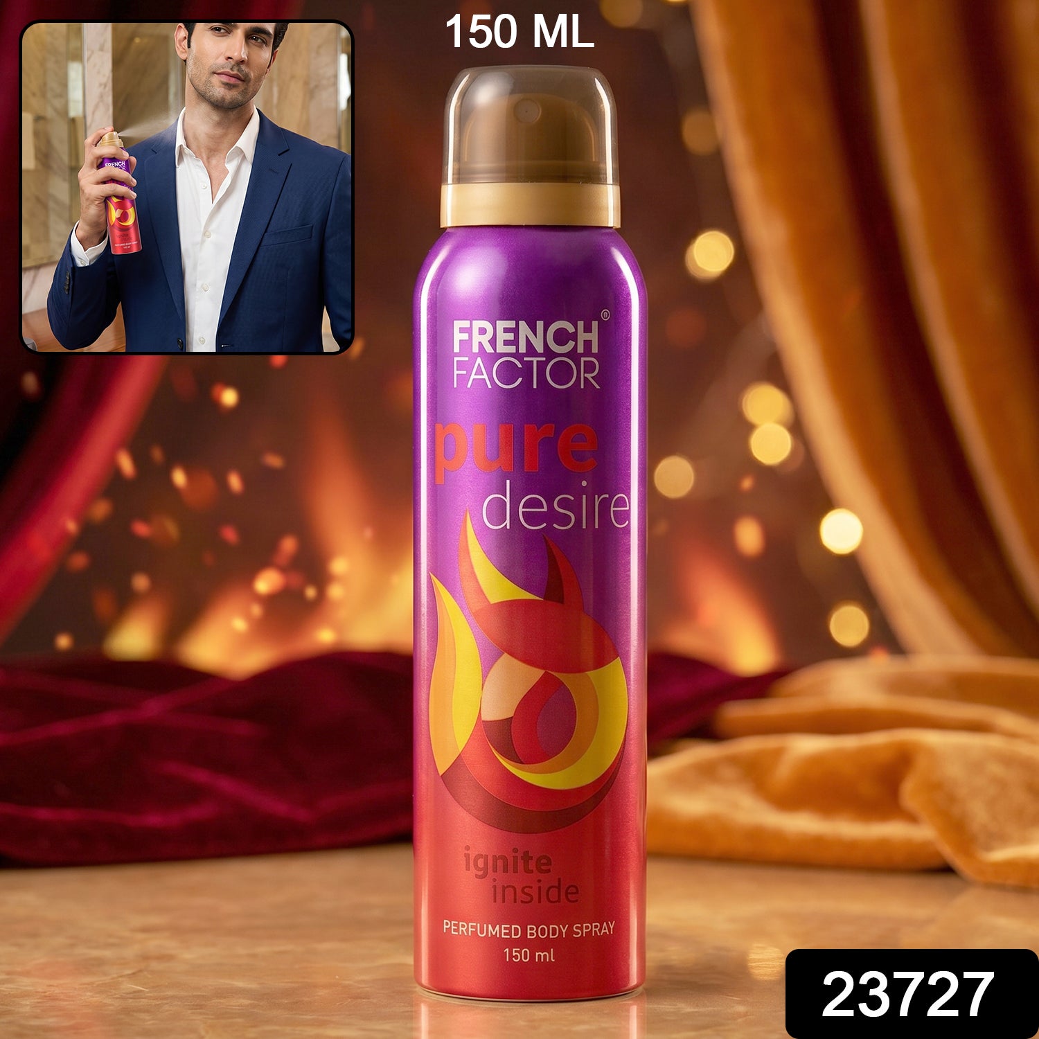 French Factor Pure Desire Perfumed Body Spray (1 Pc, 150 ML)