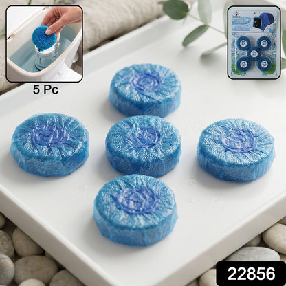 Set of 5 toilet cleaner tablets for automatic cistern cleaning