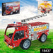 DIY Metal Fire Truck Building Blocks Set