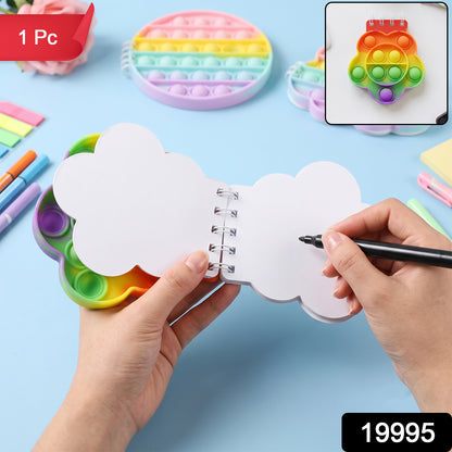 Pop it fidget notebook rainbow