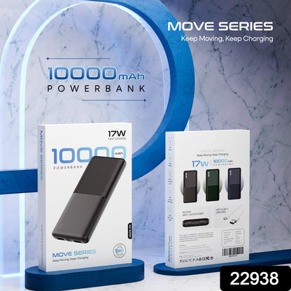 17W Fast Charge Power Bank – Compact, Quick Charging, powerbank 10000mAh