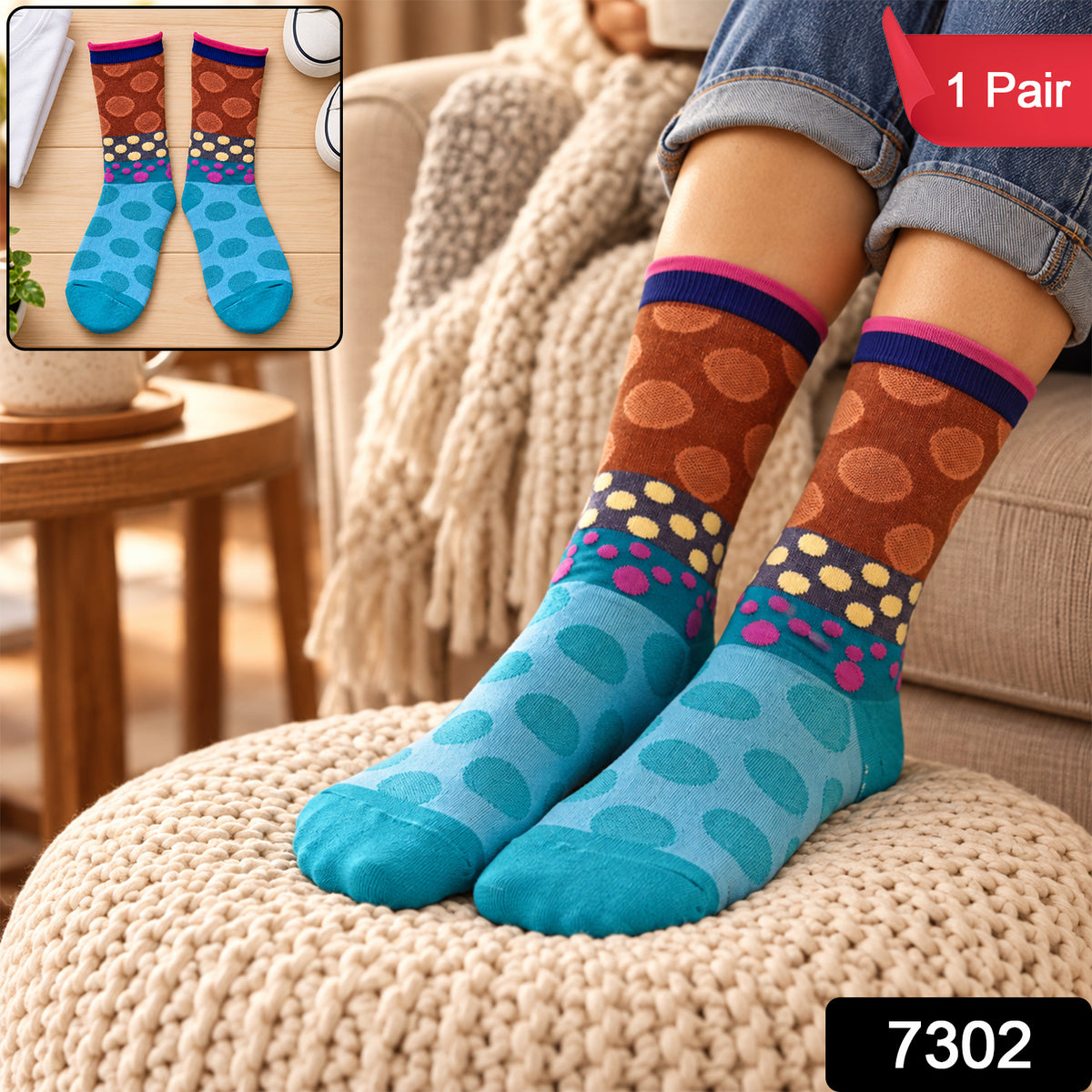 Ankle length socks soft cotton.
