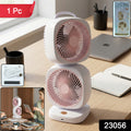 Portable Dual Head USB Fan – Adjustable & Rechargeable for Personal Cooling