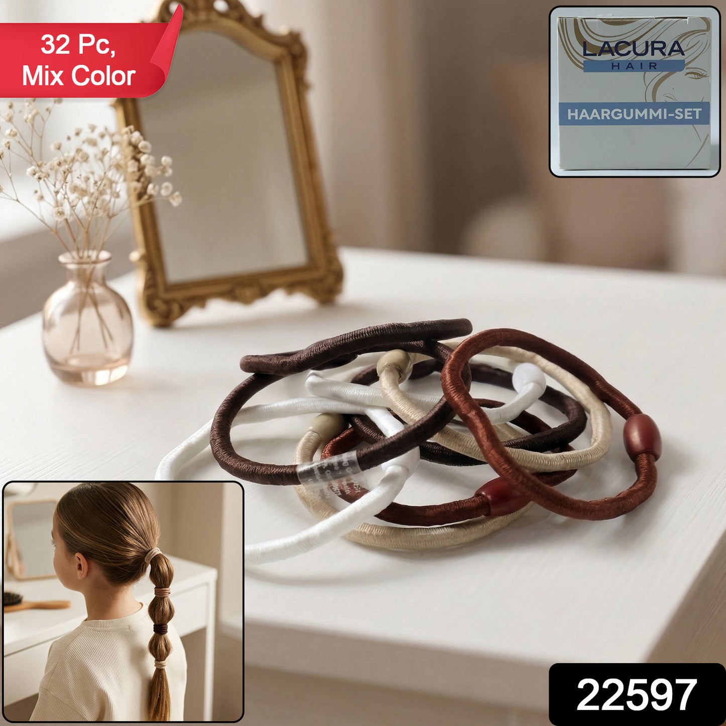 Colorful Hair Ties for Daily Styling