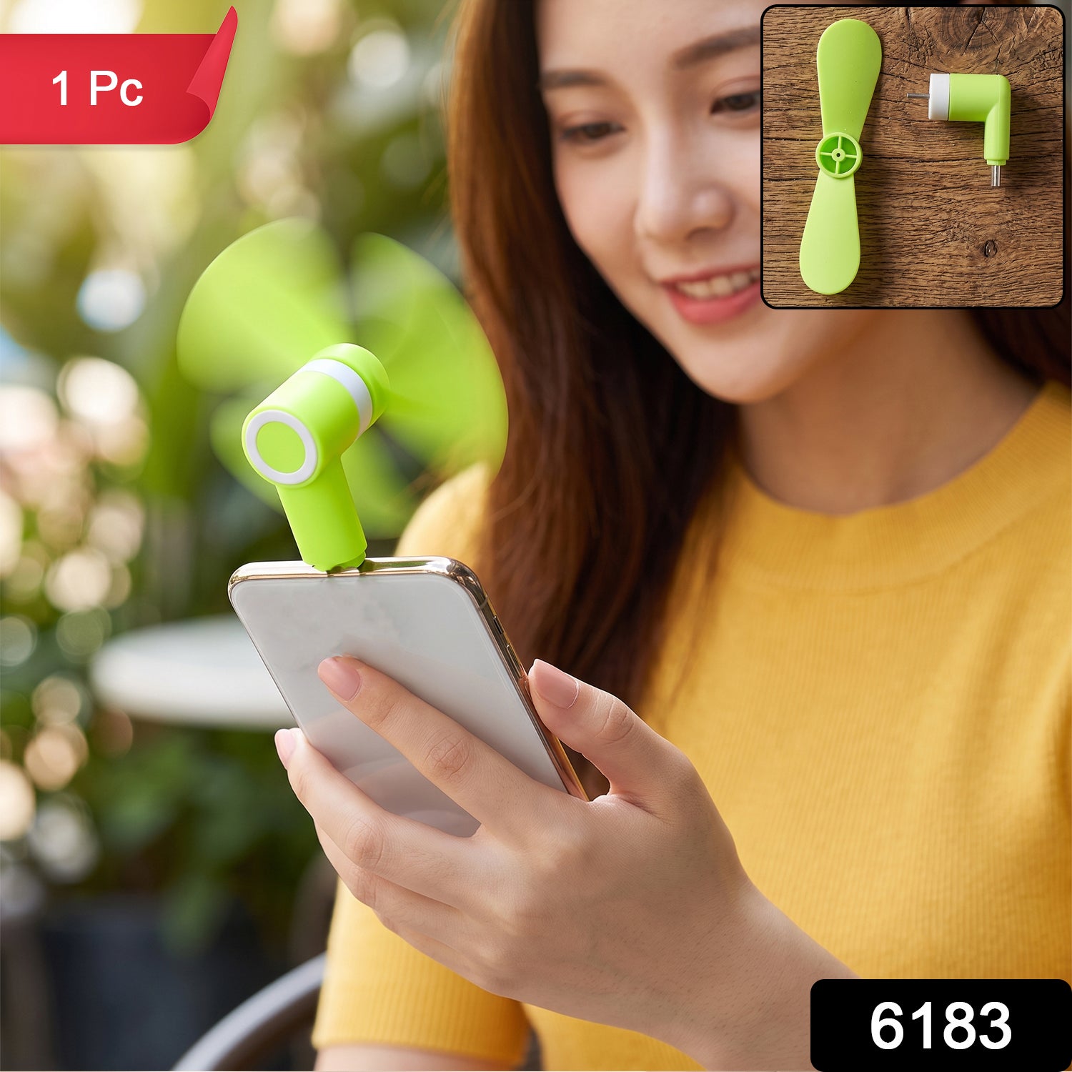 Mini USB Fan Portable Mobile Phone Plug In Cooling Fan Soft Blades (1 Pc)