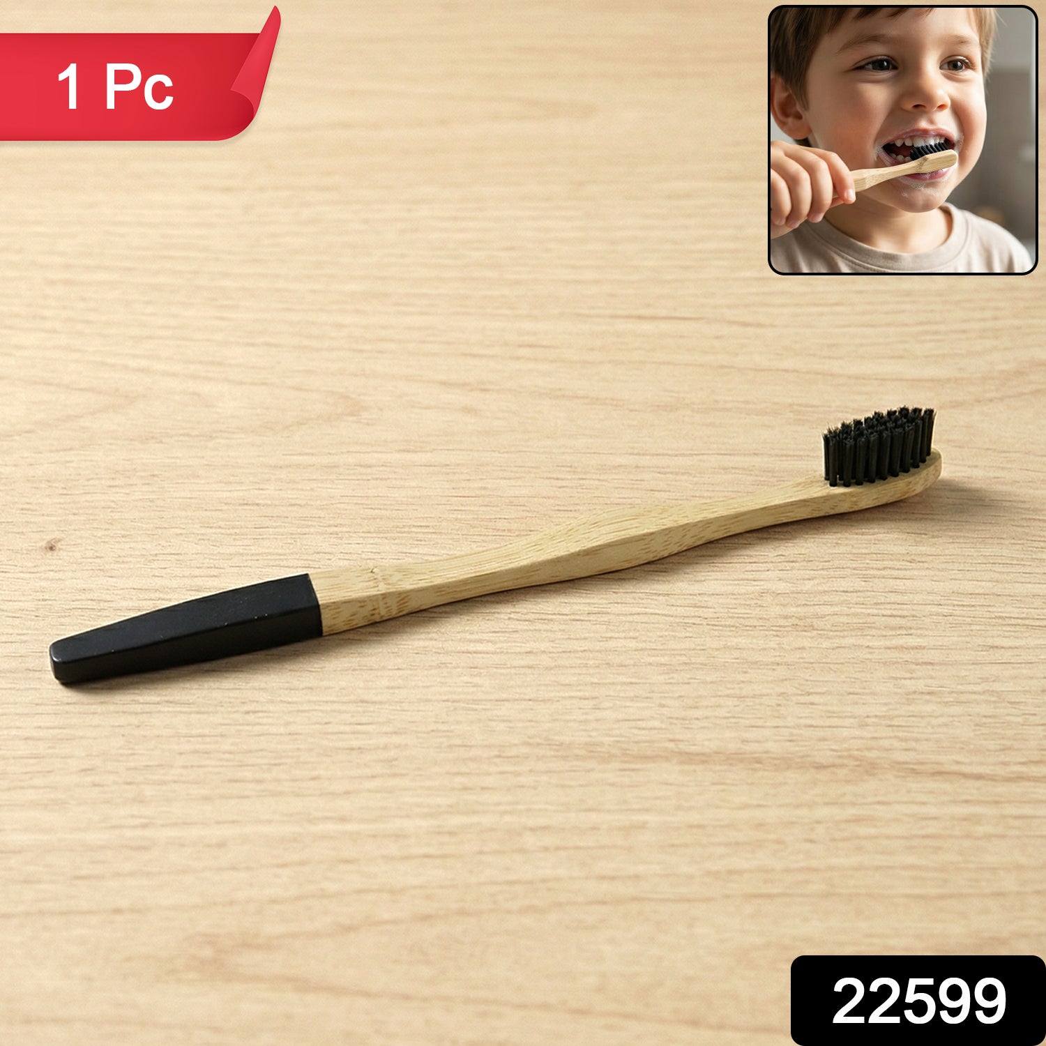 Eco-friendly bamboo toothbrush for daily use