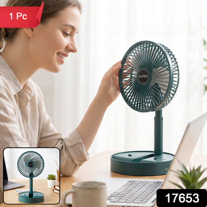 USB Powered Adjustable Height Table Fan for Desk Home and Office (1 Pc)