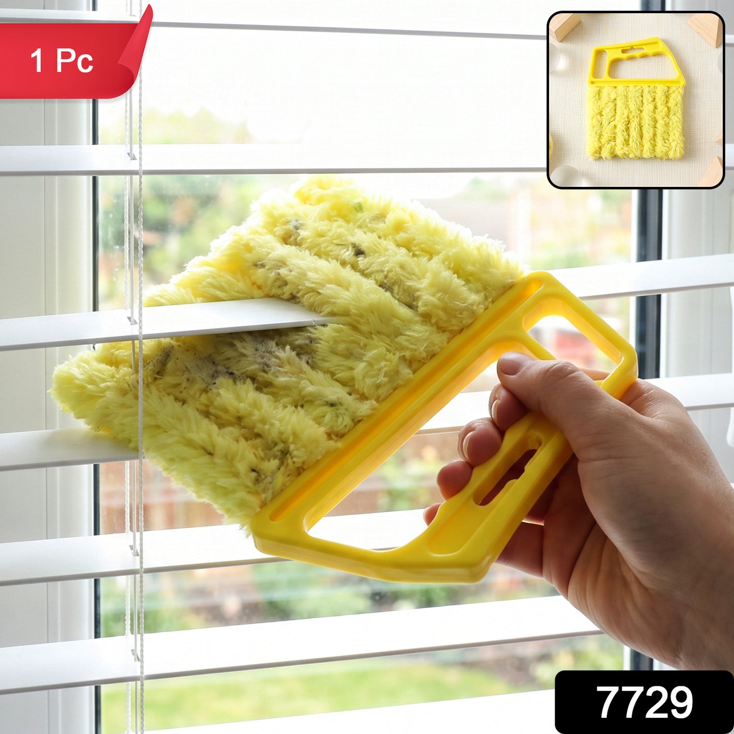 Microfiber Blind Cleaner Duster Brush for Window Blinds and AC Vents (1 Pc)