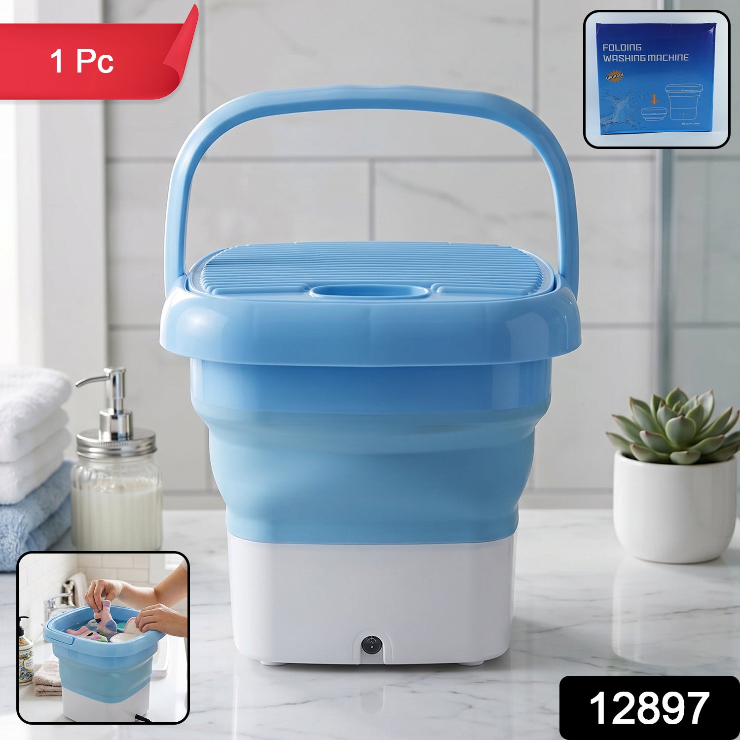Folding Washing Machine, Mini Portable Washing Machine (1 Pc)
