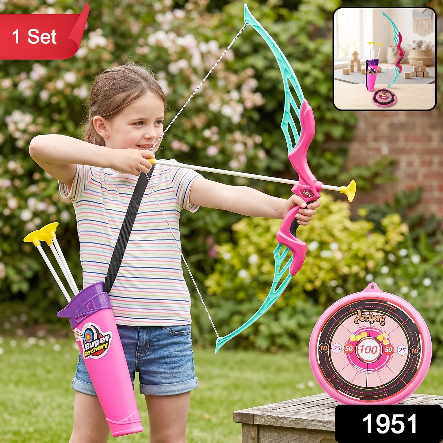 Kids Archery Set – Dhanush Baan Toy with Target & Arrows | Aditi