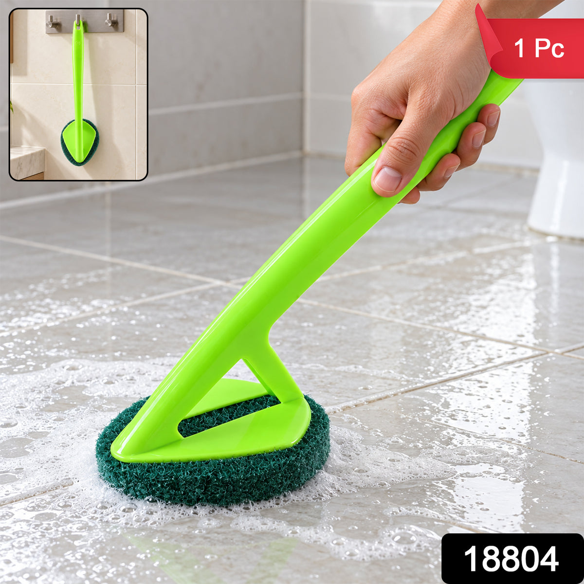 Close-up of scrubber.