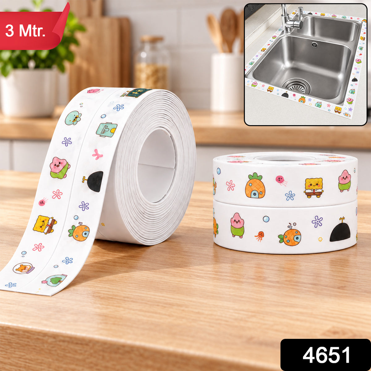 Self Adhesive Sealing Tape for Sink Counter and Bathroom Gaps (1 Pc)