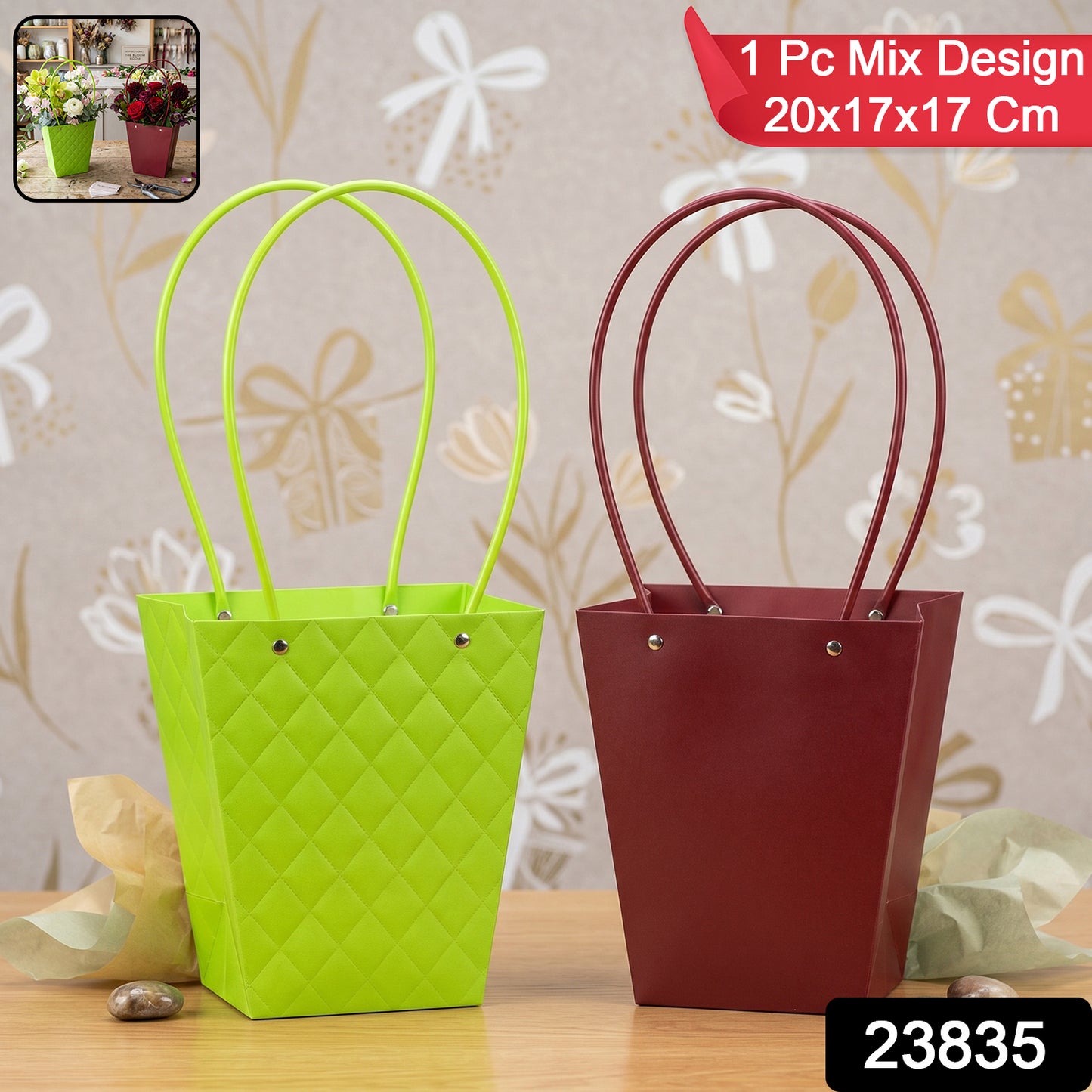 Flower packaging bag pack