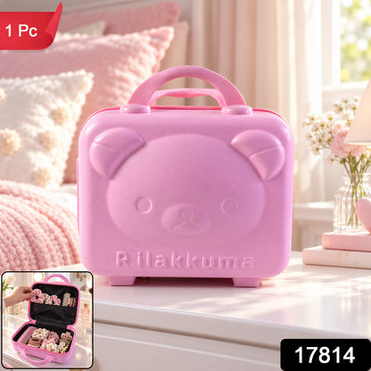 Kids bear shaped hard shell storage.