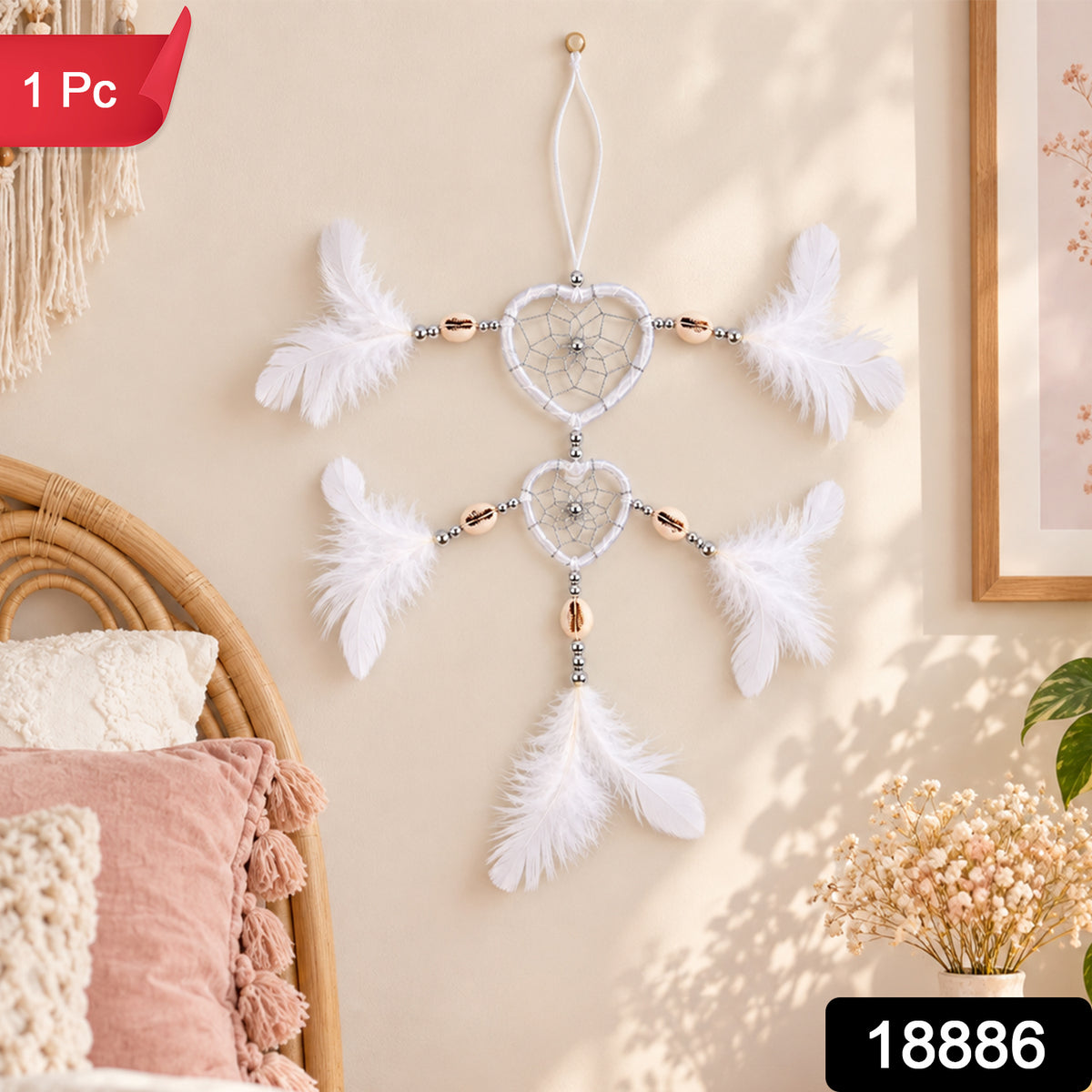 Decorative Hanging Wind Chime for Balcony, Garden and Window Decor (1 Pc)