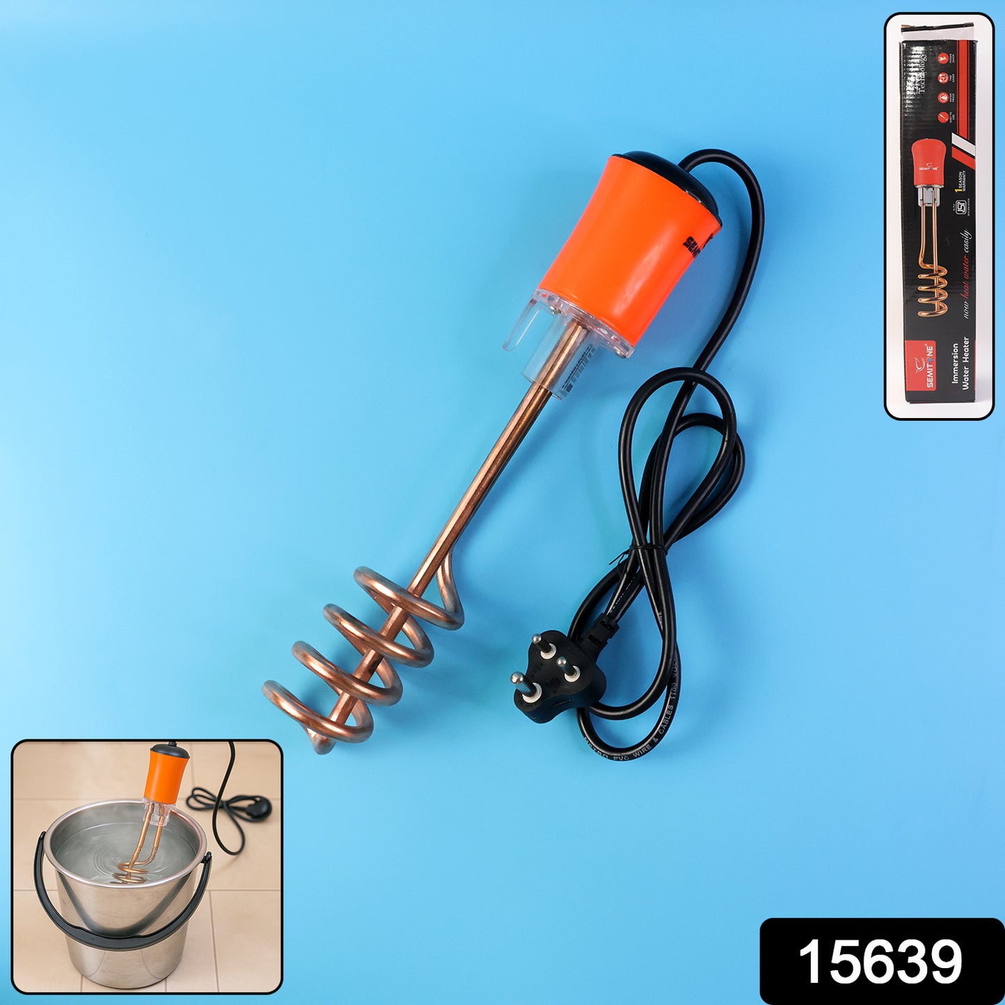 Immersion Water Heater Rod with Copper Heating Element