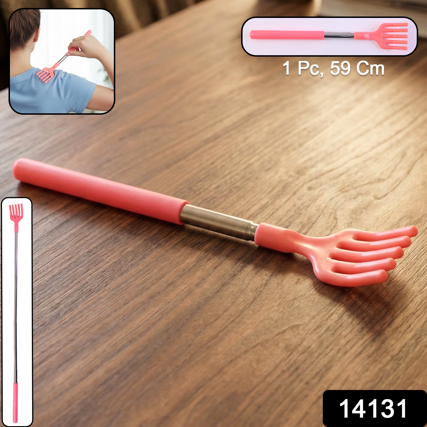 Khujli Stick – 59 cm Long Telescopic Back Scratcher (1 Pc)