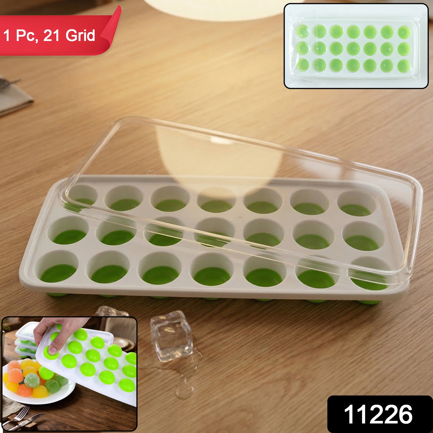 plastic ice cube tray