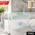 Plastic Medicine Storage Box – Secure Locking & Portable Design