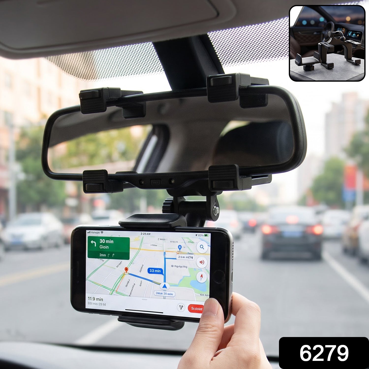 Car Rear View Mobile Holder – Universal Phone Mount | PHOBIA