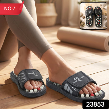 Acupressure Foot Massage Slippers Reflexology Massager Sandal Size 7 (1 Pair)