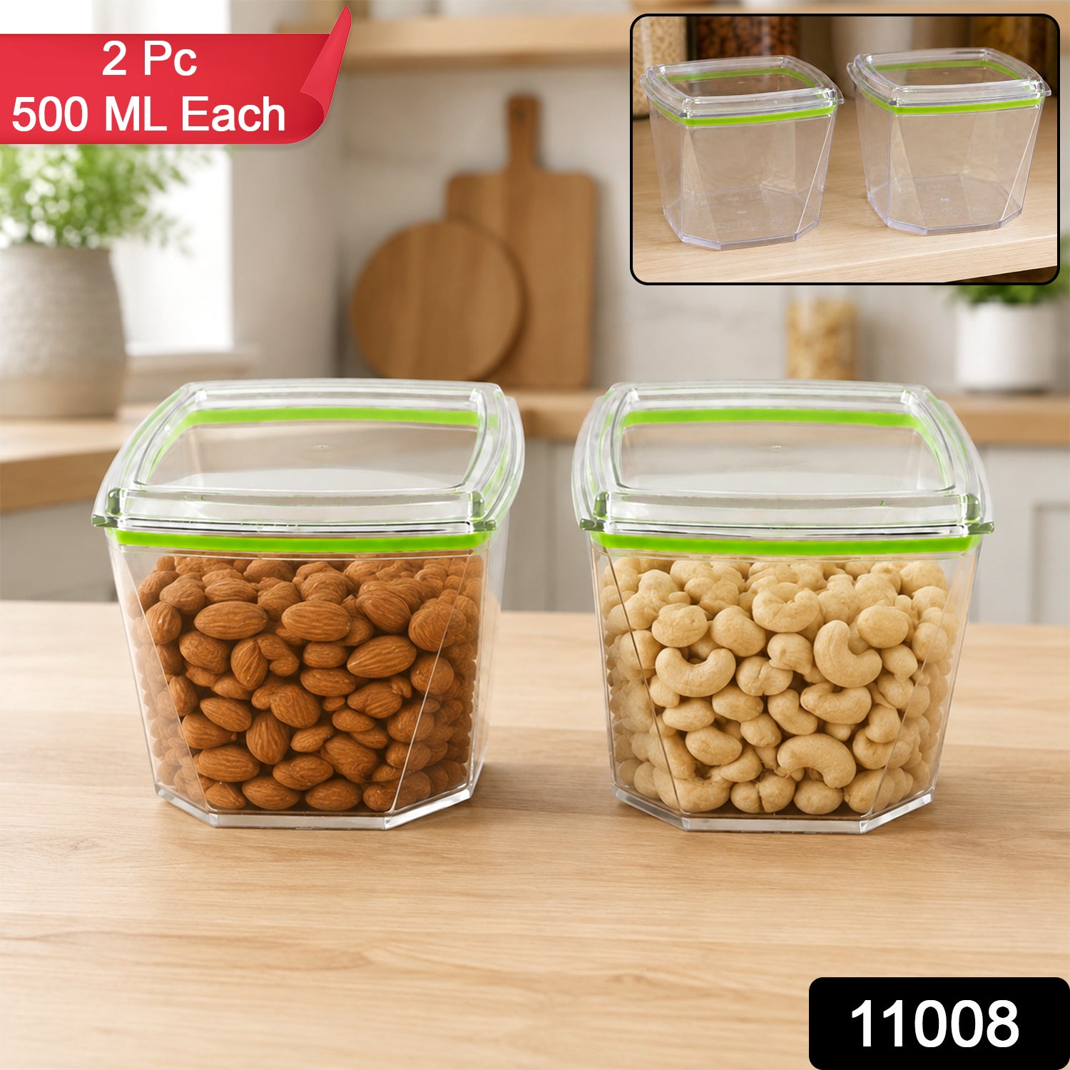 500ml Leak-Proof Food Storage Container Set, Durable & Airtight