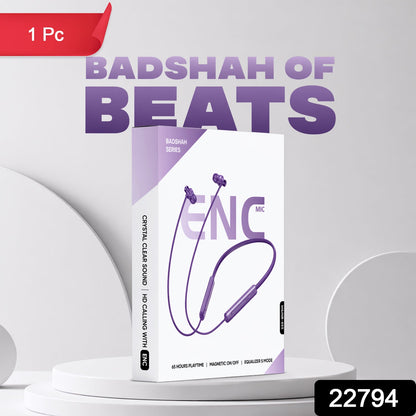 Badshah Series Wireless Stereo Bass Neckband Earphones, Neck band (1 Pc)