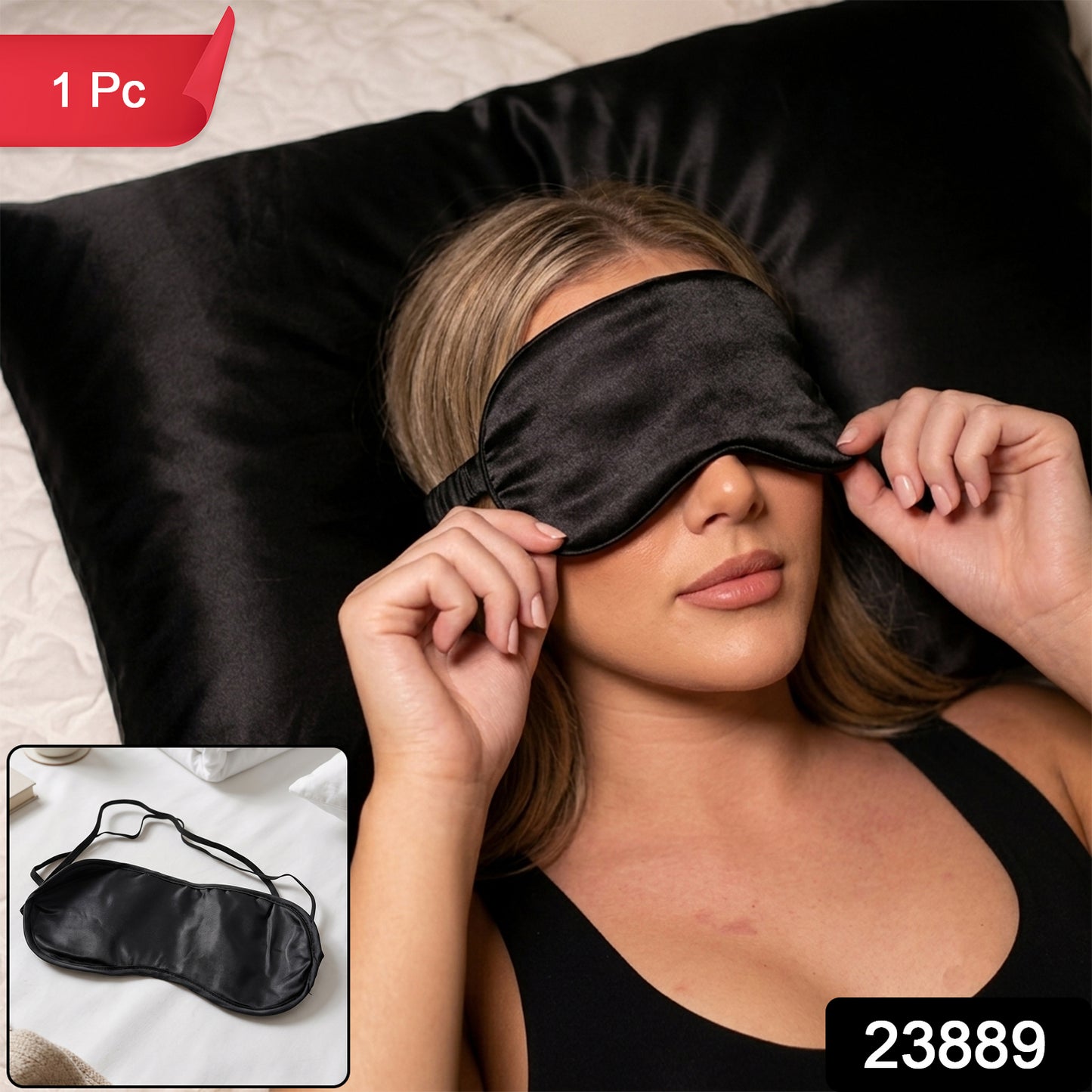 Satin eye mask night rest