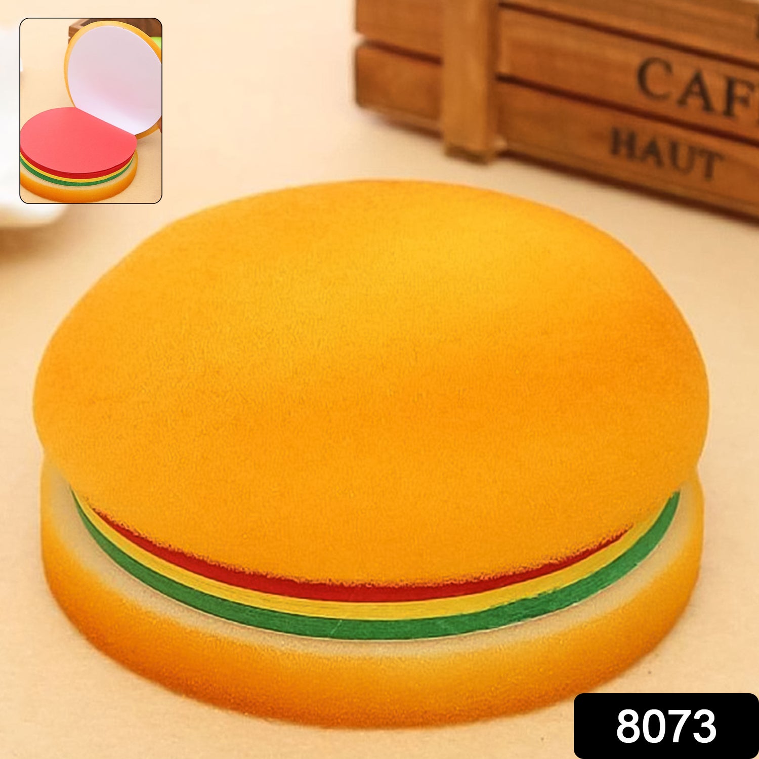 Burger Shaped Note / Sticky Notes / Memo Notes, Unique Mini Notes (Multicolor)