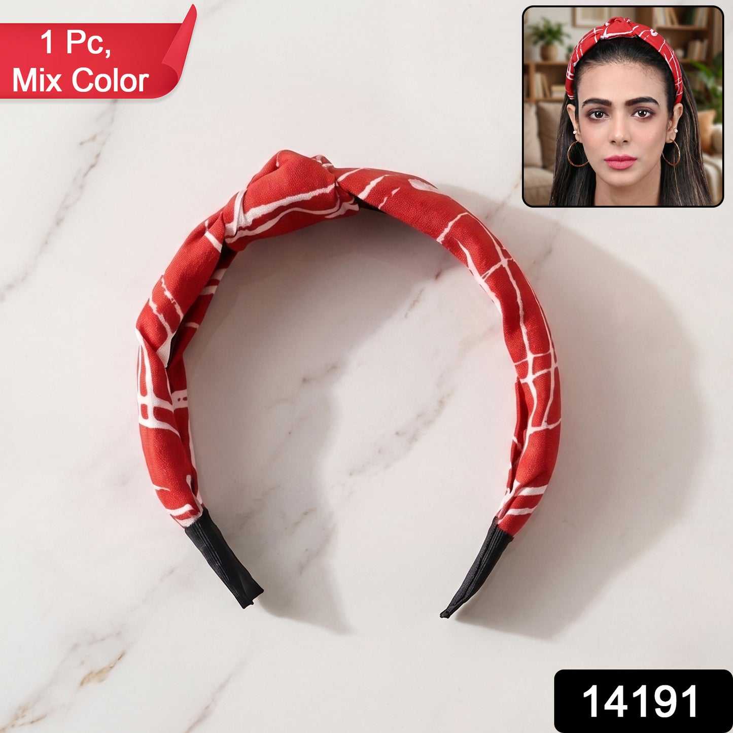 Fabric printed headband in mix colors