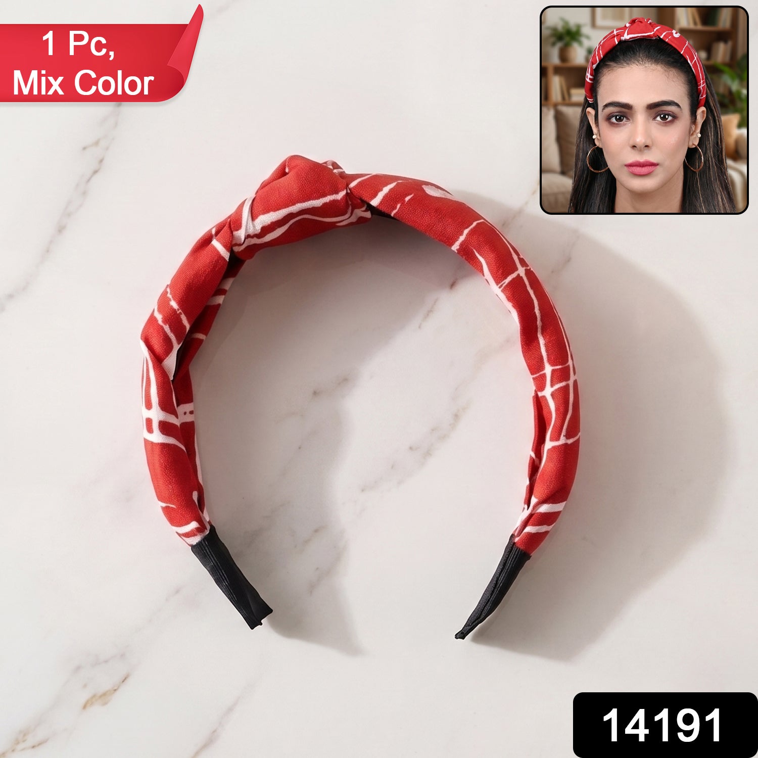 Fabric printed headband in mix colors
