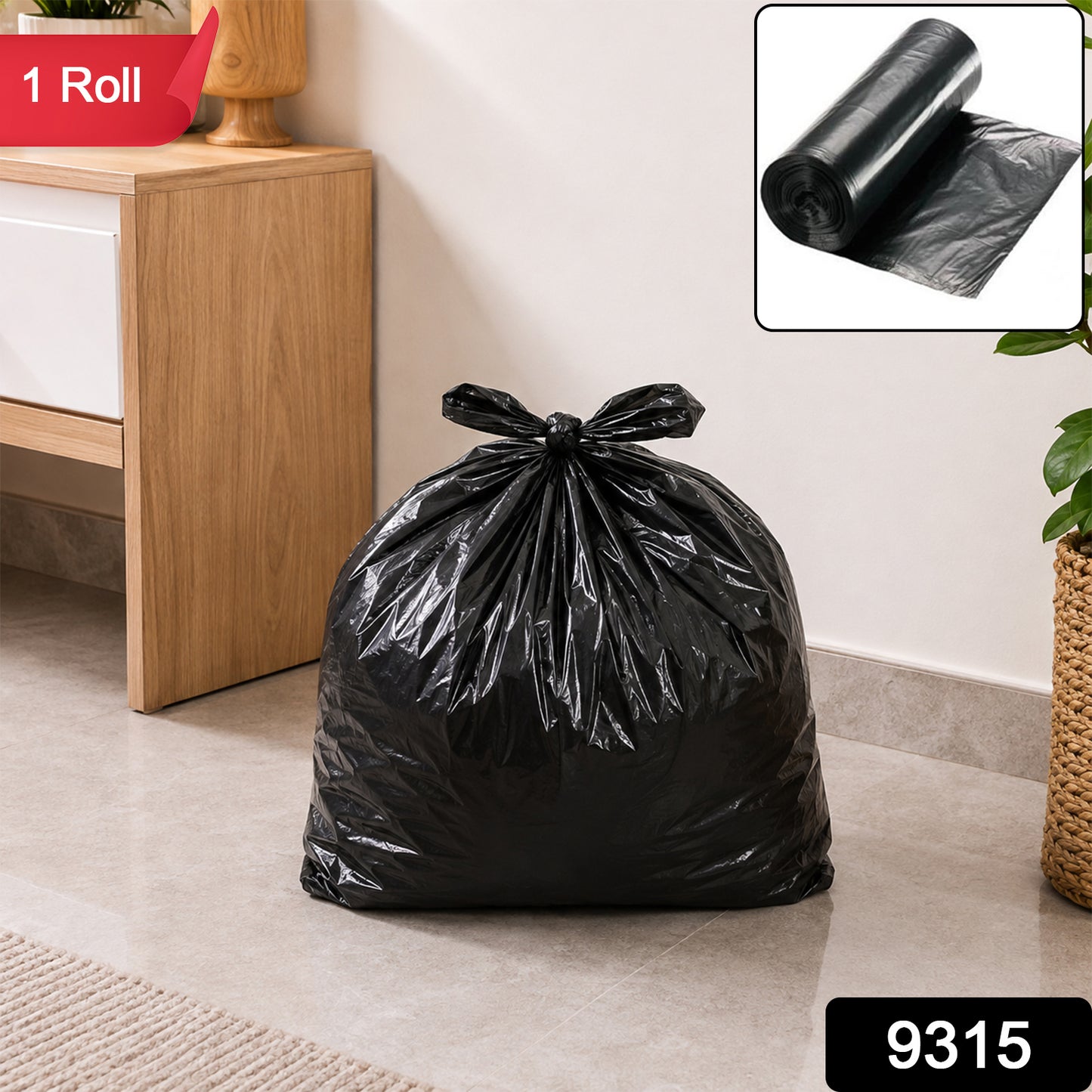 9315 plastic garbage bag roll SKU
