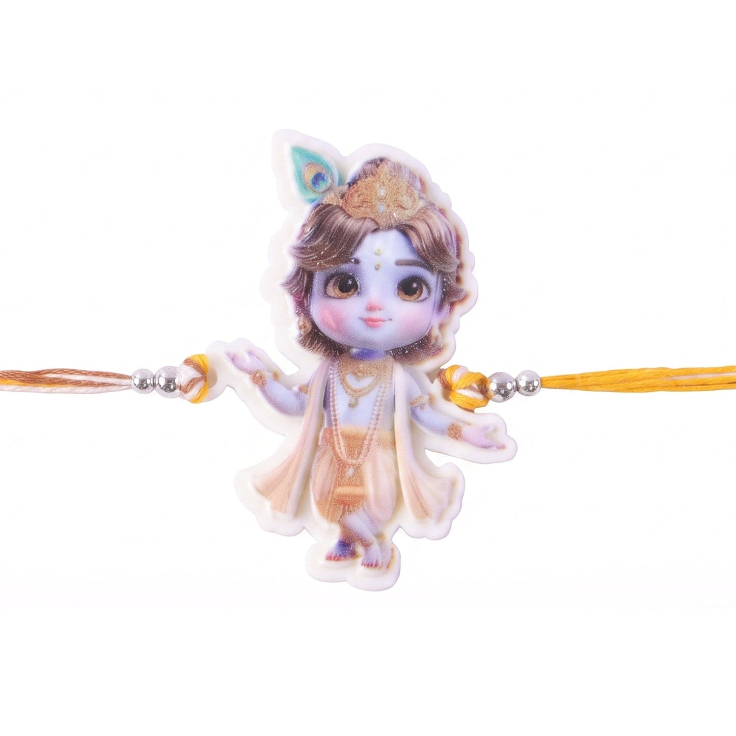Bal Krishna Rakhi Set with Nut Butterscotch, Pack of 3