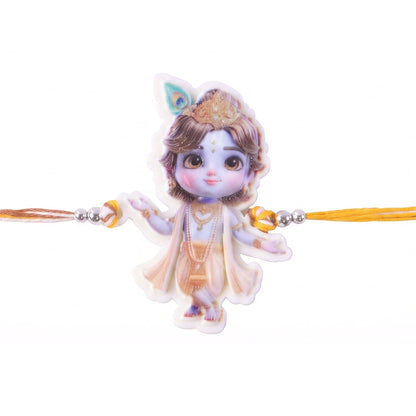 Bal Krishna Rakhi Set with Nut Butterscotch, Pack of 3