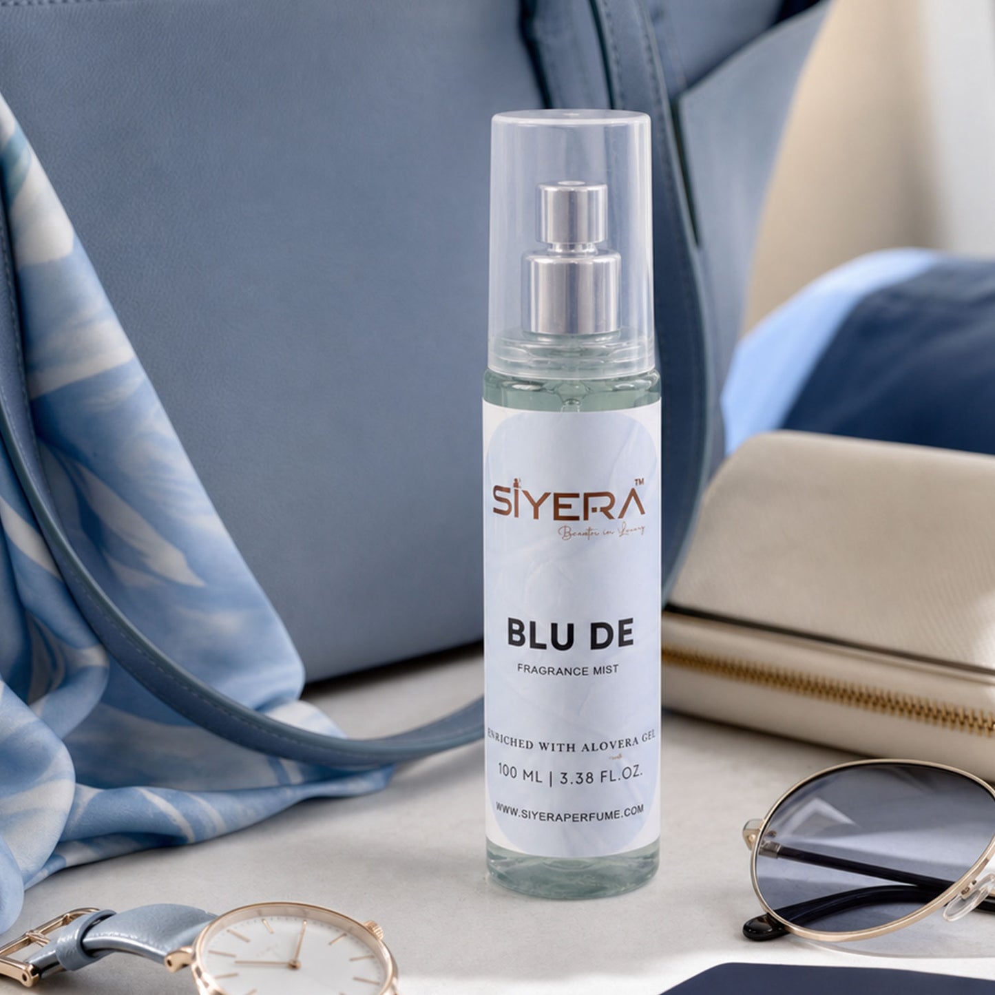 Blu De Fragrance Mist Body Spray Enriched with Aloe Vera Gel (100 ml)