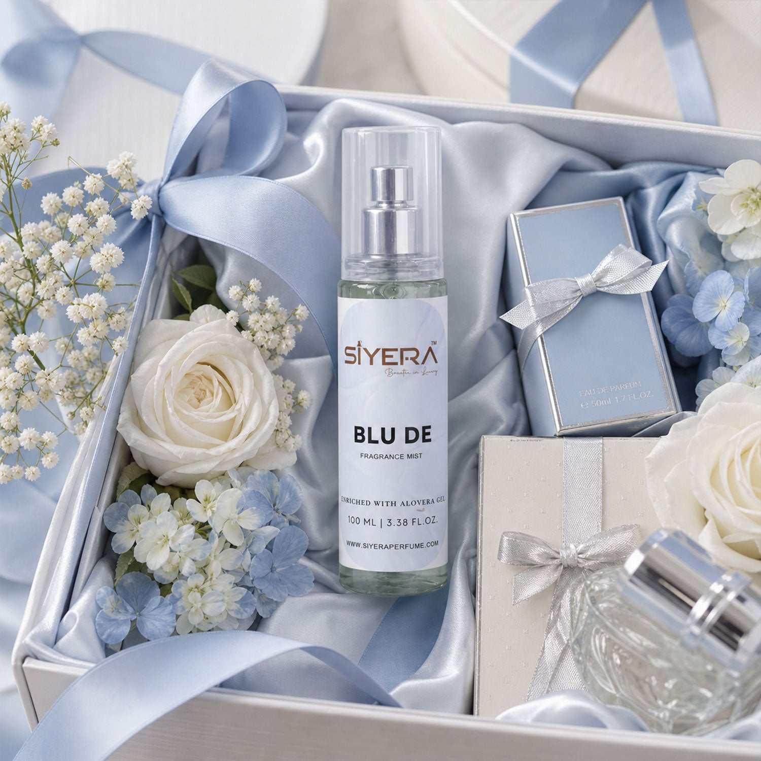 Blu De Fragrance Mist Body Spray Enriched with Aloe Vera Gel (100 ml)
