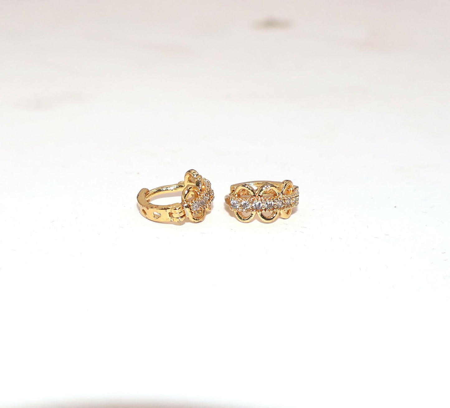 Gold Plated ad bali Dangler Huggie Hoop Earrings for Women for women and girls