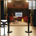 Retractable Belt Crowd Control Pole – Heavy Duty with Sturdy Base