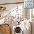Stainless Steel Square Multi Clip Drying Hanger for Socks, Baby Clothes (1 Set)
