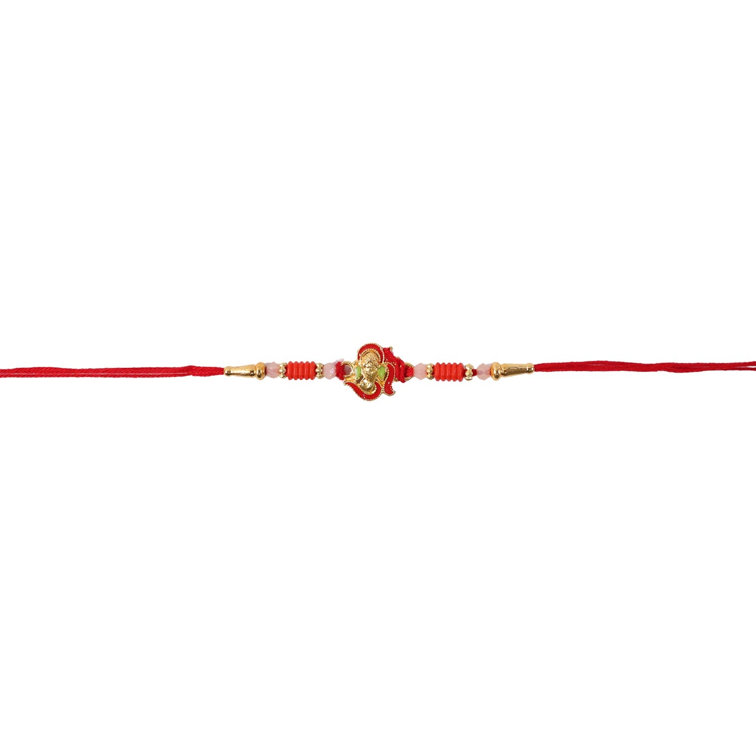 Mini Lord Ganesha Rakhi Traditional Designer Gift for Brother (10pcs)