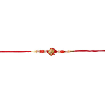 Mini Lord Ganesha Rakhi Traditional Designer Gift for Brother (10pcs)