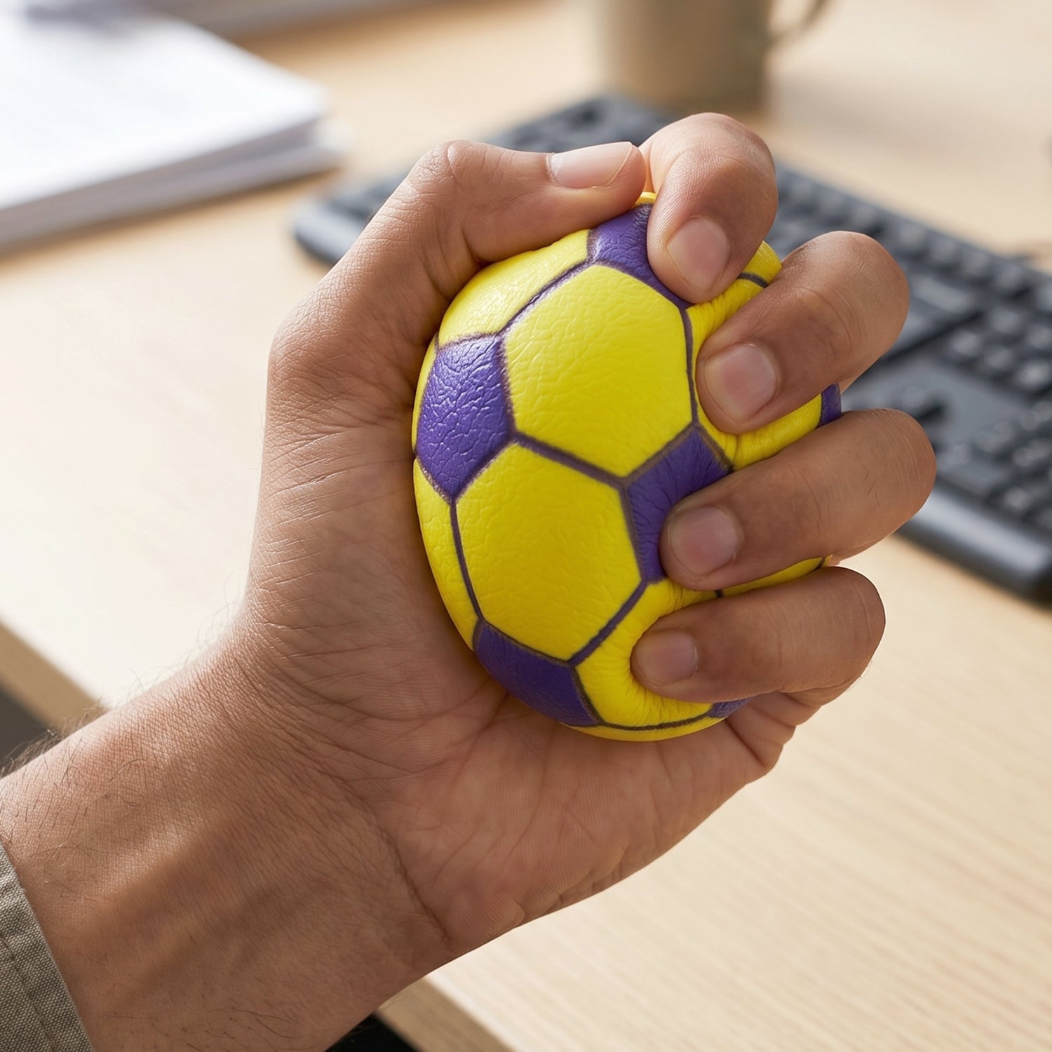 soft squeeze football stress ball kids