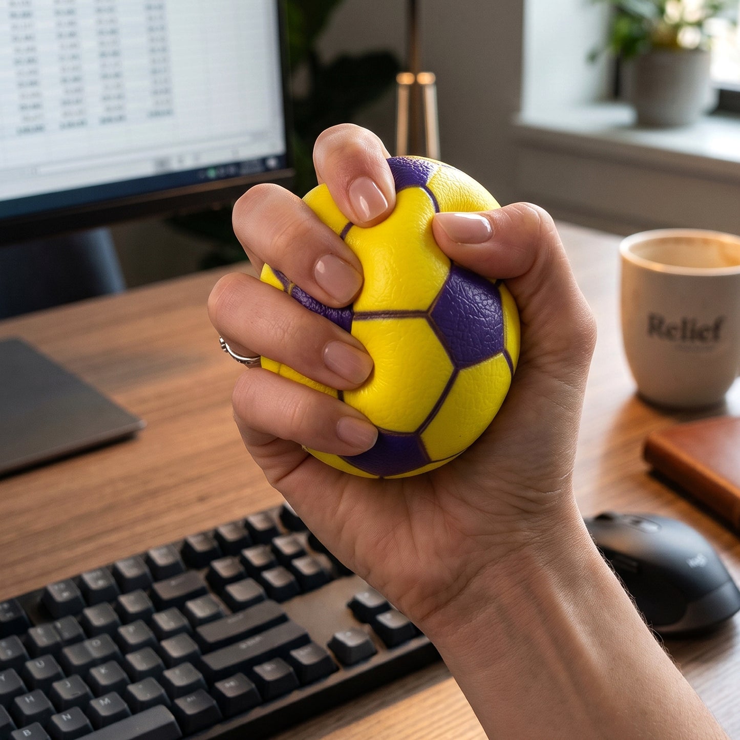 hand grip stress relief ball toy