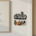 Motorcycle Design Wall Key Holder – Decorative 5 Hook Key Stand