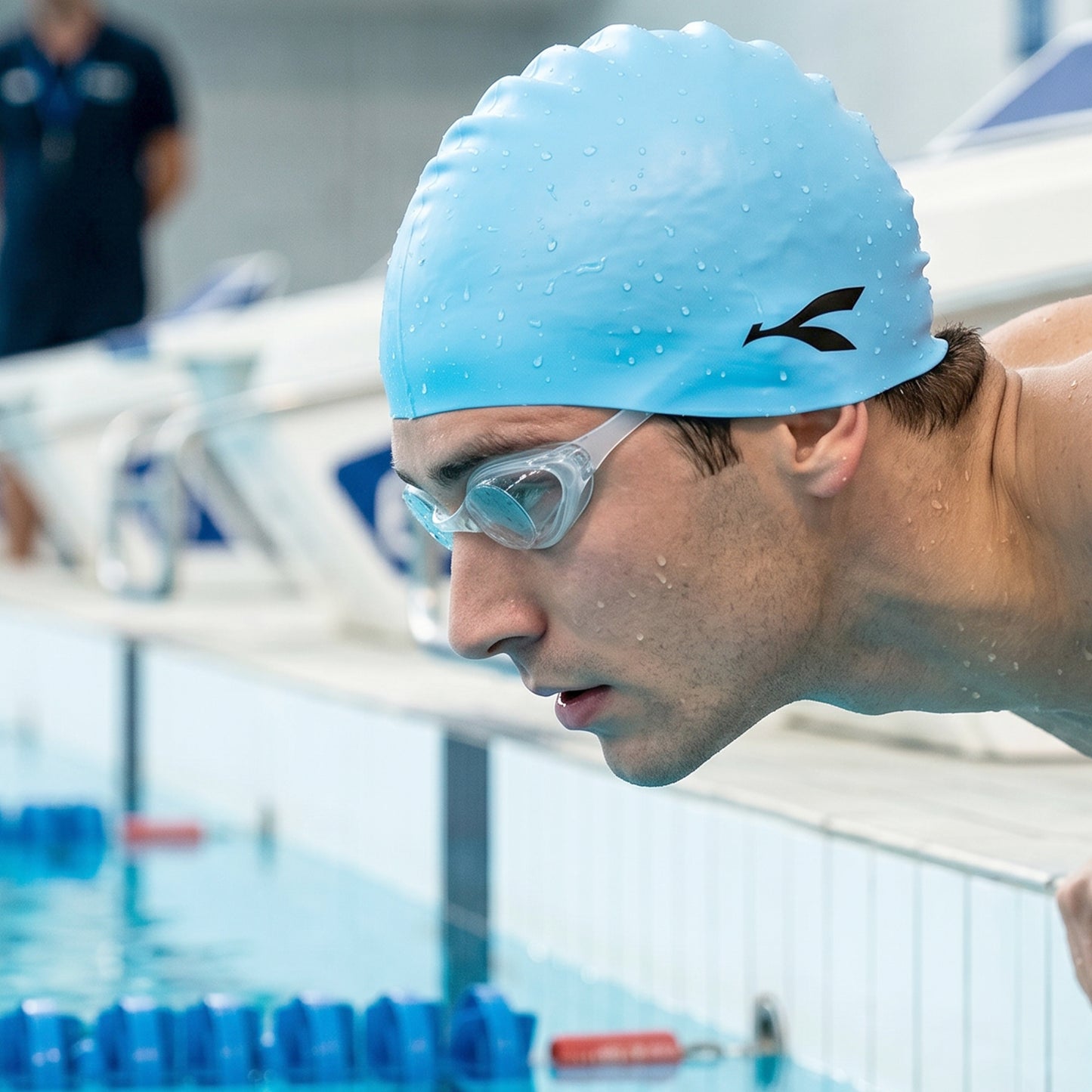 Waterproof Stretchable Silicone Swimming Cap (1 Pc)